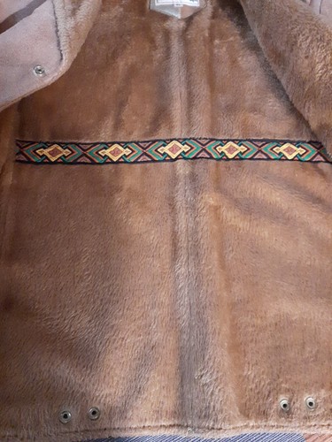 Vtg Pioneer Wear Suede Jacket Size 40 Leather Brown Sherpa Lined Western Cowboy - Picture 12 of 18