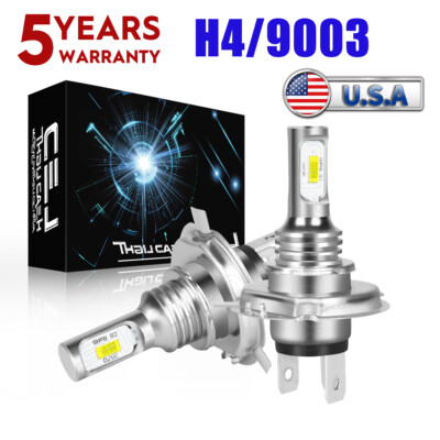 Pair Bright White LED headlight bulbs for Yamaha Road Star: 1999-2012 motorcycle