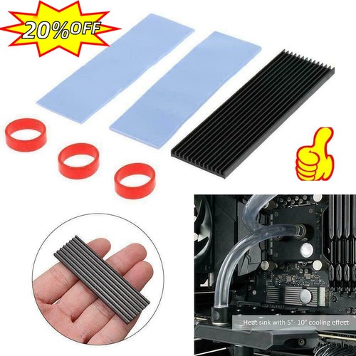 M.2 NGFF NVMe 2280 PCIE SSD Aluminum Cooling Heat Sink Thermal Sale Pad I9N7