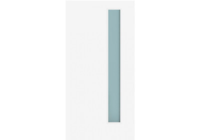 OSLO Fiberglass Exterior Door   Narrow Slim Vertical Lite Flush Glazed Obscure