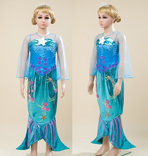 Ariel La Sirenetta Vestito Carnevale Dress up Costumes Little Mermaid  ARE010 | eBay