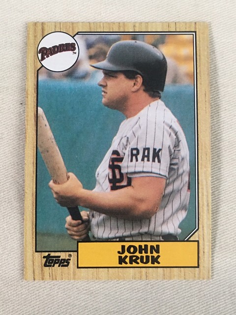 1987 Topps John Kruk Baseball Rookie Card 123 San Diego Padres EBay