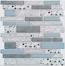 Art3d Peel and Stick Brick Kitchen Backsplash Self-Adhesive Wall Tile Stone(10P)