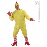 Large Adult's Chicken Costume - (l) (jumpsuit Feet Mask) Onesie Fancy Dress Large Adult's Chicken Costume - (l) (jumpsuit Feet Mask) Onesie Fancy Dress