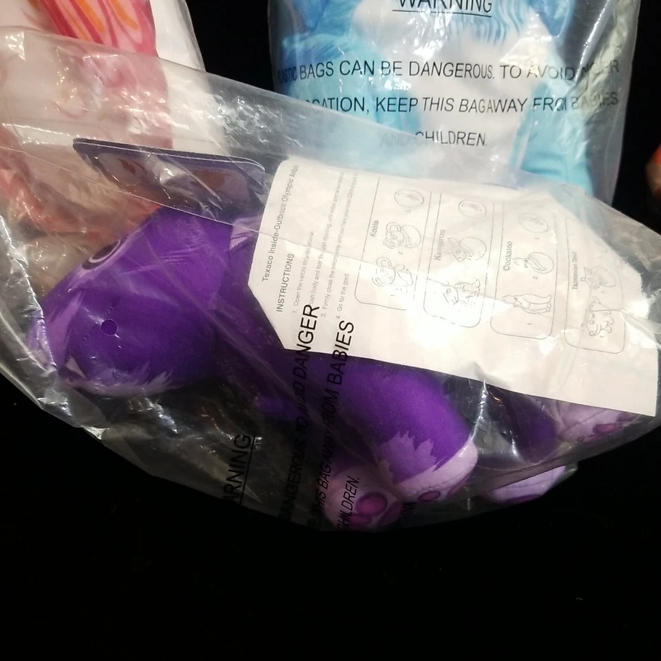 Texaco Outback Olympic Aniballs Koala TOOTS SKIP RAZMA IN bags 2000 4 Plush - Image 3 of 4