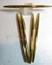LOT OF 5 TERZETTI  "SLIM" PLUS GOLD/GT BALLPOINT PENS-UNIFORM PEN-USA SELLER