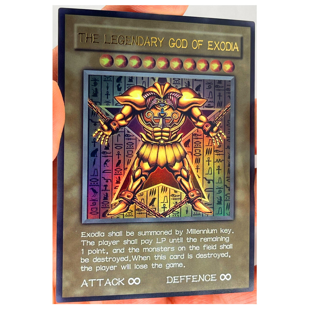 YuGiOh! Card THE LEGENDARY GOD OF EXODIA English Collectible Ultra RARE