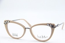 NEW NICOLE MILLER RUNWAY AUVERGNE C03 PINK SILVER AUTHENTIC EYEGLASSES 52-18