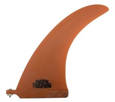 9.25  PACIFIC VIBRATIONS Longboard SURFBOARD fin Volan Flex Tip Orange Resin
