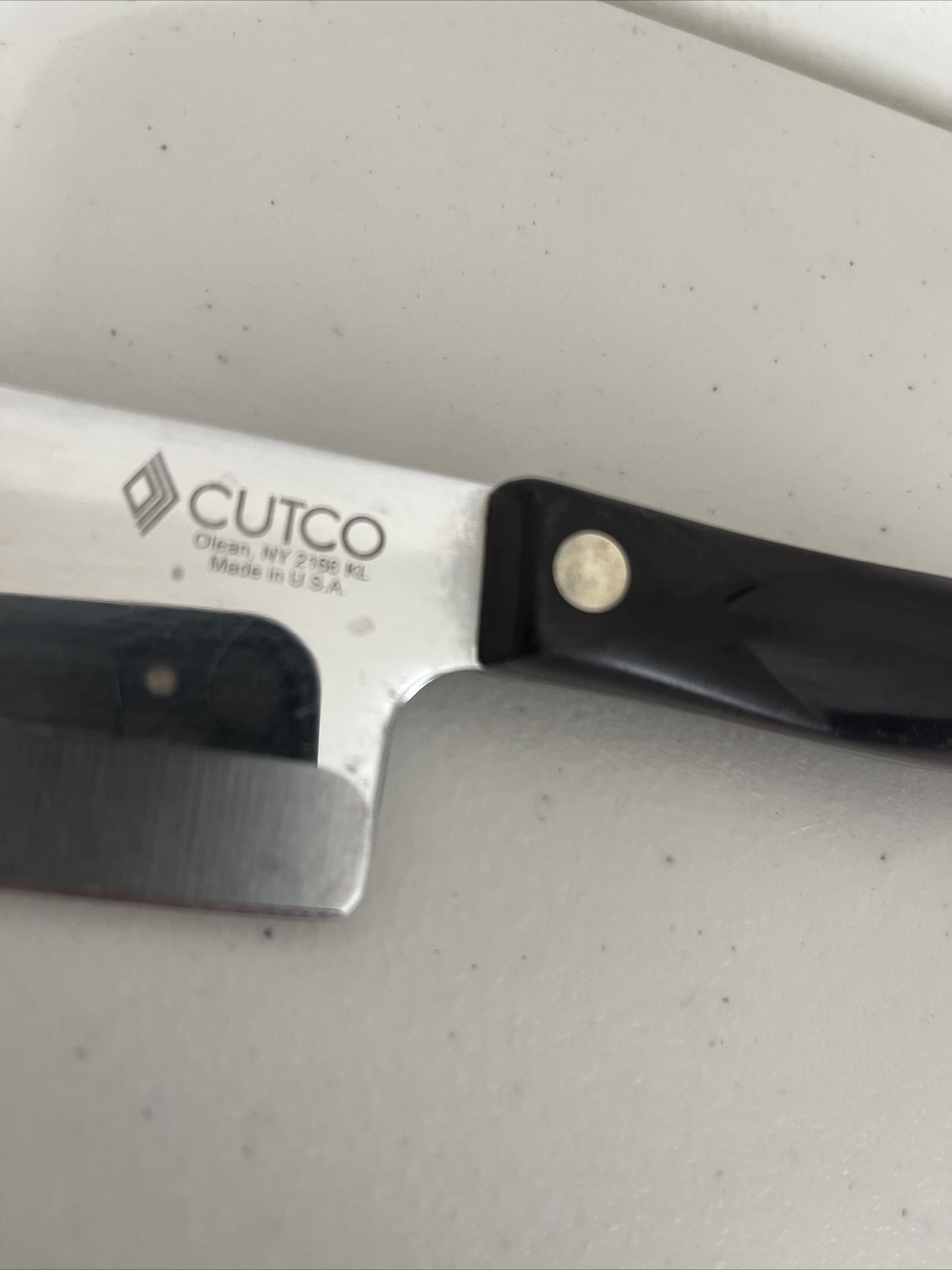 Cutco 2166 Petite Santoku Knife With 5" Blade and Classic Brown Handle