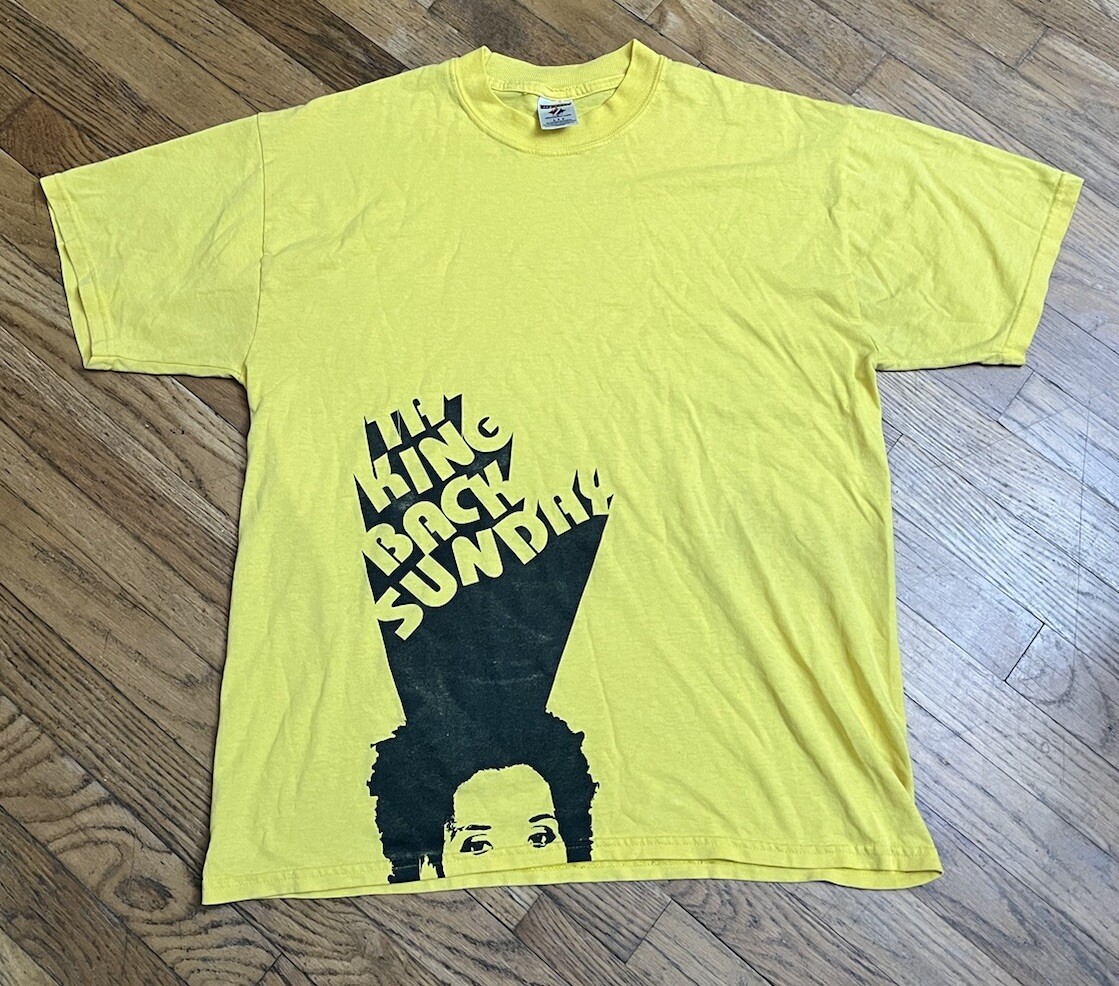 Taking Back Sunday Yellow Y2K Vintage Emo Rock Shirt Size