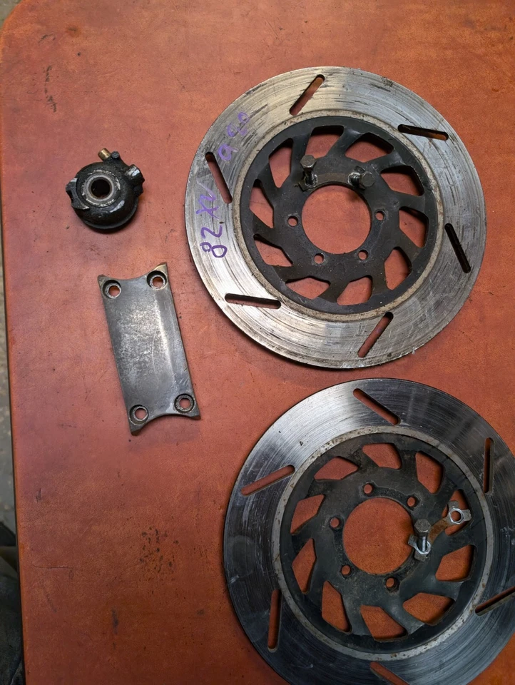 1982 Yamaha Xv920 xs400 maxim rd400 sr500 передний задний дисковый тормоз ротор диск  - Изображение 2 из 4