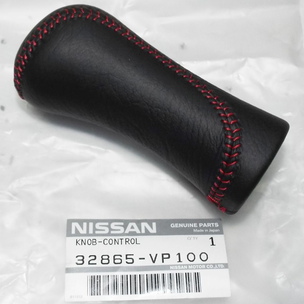 NISSAN GENUINE FAIRLADY Z 300ZX Z32 LEATHER GEAR STICK SHIFT KNOB RED