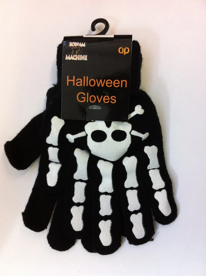 DAVIES PRODUCTS Halloween Adult Knitted Skeleton Gloves
