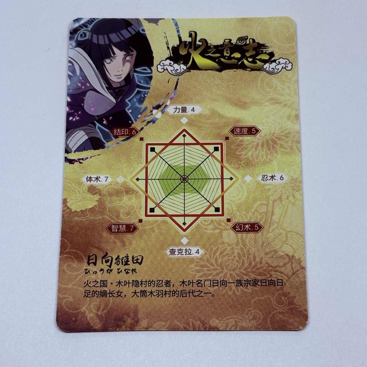 Hinata Hyuga | Naruto Trading Card TCG SSR 122 Cool Art Holo Foil