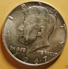 1967 KENNEDY HALF DOLLAR 40% SILVER  AU/BU   S-1090-2