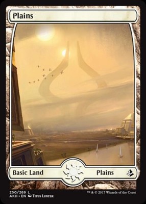 Plains (250) -Foil Light Play MTG Amonkhet