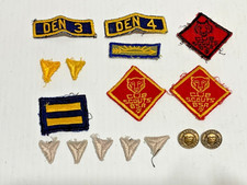 Vintage Cub Scouts BSA ranks, patches, and pins from the 1960's and 1970's