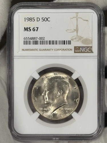 1985-D Kennedy Half Dollar — photo from the most recent tracked eBay sale