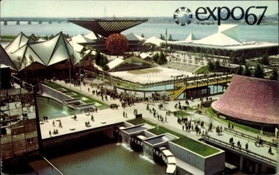 Ak Montreal Québec Kanada, Expo 67, Canadas Pavillon - 4744860