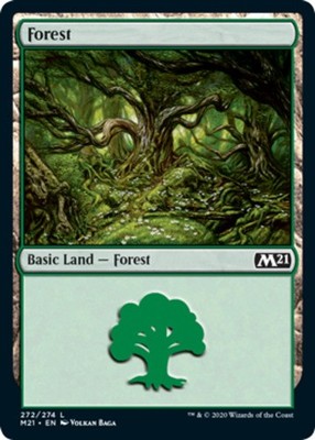 Forest (272)~272/274~NM~(M21) - Core Set 2021~MTG