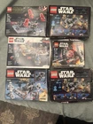 Star Wars Lego Sets 75131 75194 75131 75266 75267 75166 NIB damaged boxes