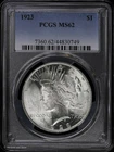 1923-P $1 Peace Silver Dollar PCGS MS 62 | Uncirculated UNC