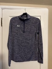 Under Armour Heather Navy 1/4 Zip Pullover Size M