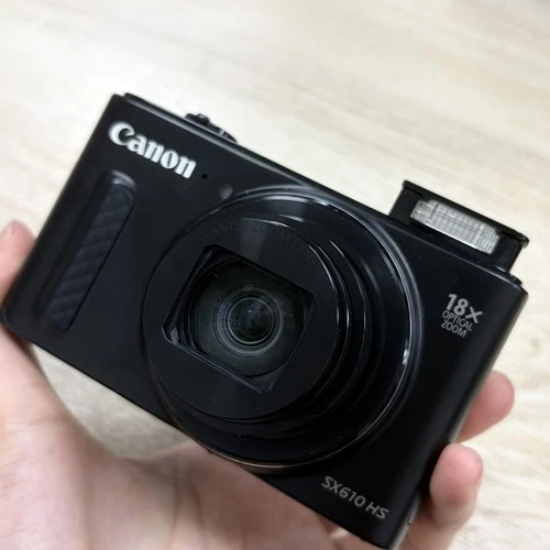 Canon PowerShot SX610 HS Digital Camera 20.2MP 18x Optical Zoom Black w/ Charger - product listing photo