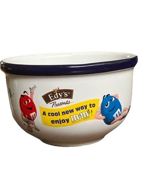 m&m s Edy's Grand Ice Cream Bowl Red Blue Yellow Green Characters, Mars 