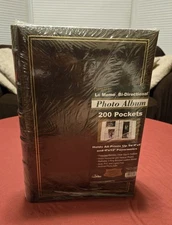 2 New Photo Albums 200 Pockets, Holds 4" X 6" And 4" X 12" Photos
