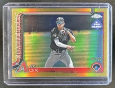 2025 Topps Pro Debut JD Dix Chrome Gold Refractor #/50