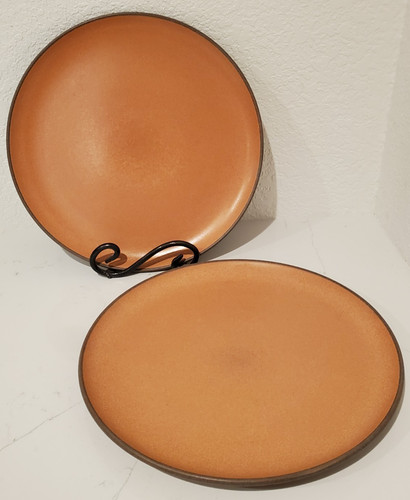 Heath Ceramics PUMPKIN 11" Coupe DINNER plates - (2) pcs