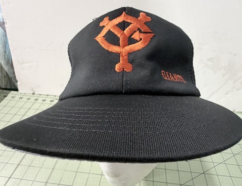 Vtg Yomiuri Giants Hat Japan Baseball Cap Mesh Trucker Cross Co Tokyo NPB Medium