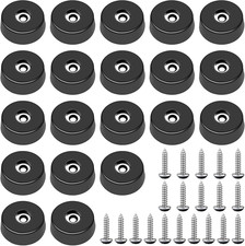40PCS Rubber Feet Pads 1 Inch Non Slip Bumper w Screws for Furniture