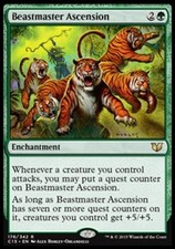 Beastmaster Ascension - Heavy Play MTG Commander 2015