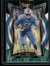 2024 Panini Select #87 Penei Sewell Black & Green Prizm Shock
