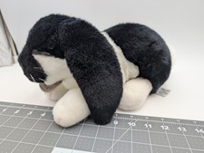 Russ Yomiko Classics Black White Lop Ear Bunny Rabbit Plush 8 Inch Stuffed