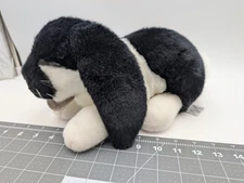 Russ Yomiko Classics Black White Lop Ear Bunny Rabbit Plush 8 Inch Stuffed