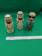 3 Vintage nesting dolls. 6" Tall.