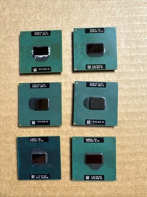 Lot Of 6 Intel Processors - Pulled From Working Systems