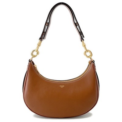 CELINE AVA One Shoulder Bag Size Medium Leather Tan 196923