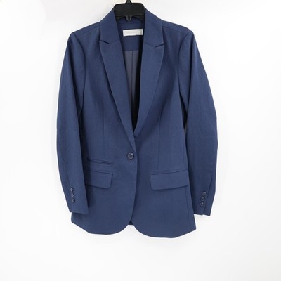 Outerknown Blazer Womens 4 business casual minimalist recycled polyester blue