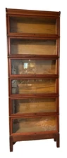 Lawyers Barrister Bookcase 6 stack Mahogany Antique