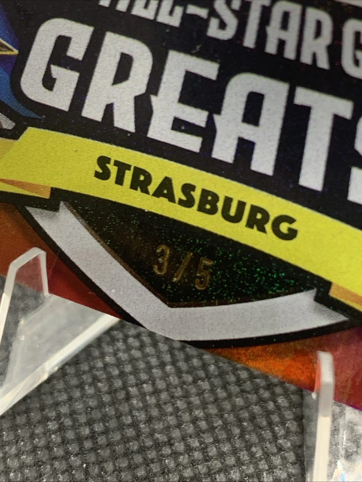 2025 Topps All Star Game Stephen Strasburg All Star Greats Auto Red /5 Nationals - Image 3 of 3