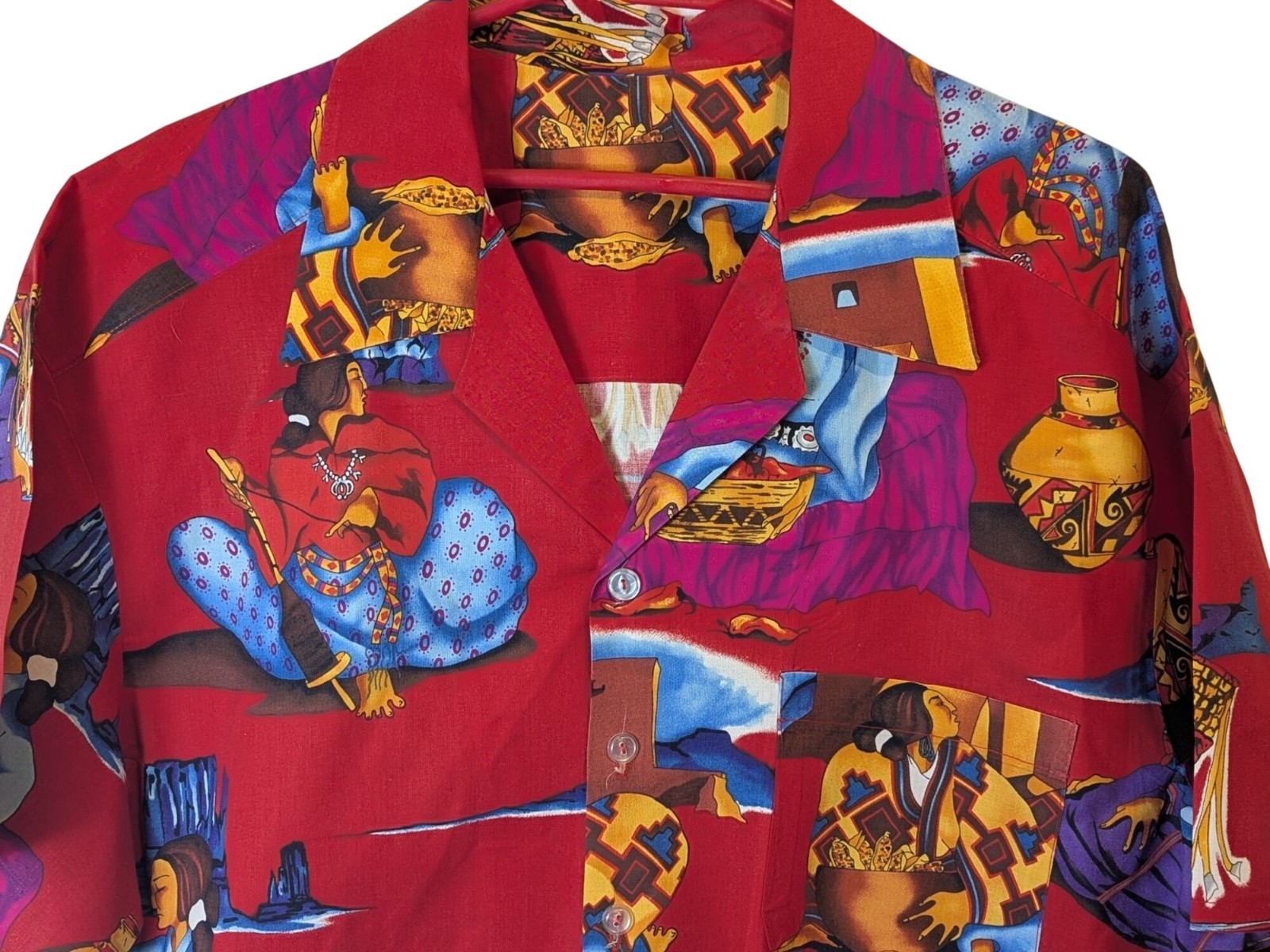 Handmade Native American Inspired Button Up Shirt… - image 5