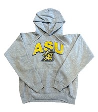VTG Arizona State Hanes Grey Hoodie Sweatshirt Size Men’s M Yellow