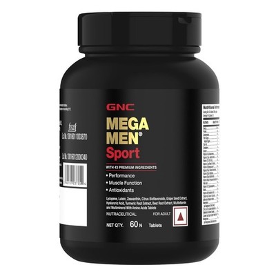 GNC Mega Men Sport Multivitamin für Männer steigert die Muskelleistung, 60...