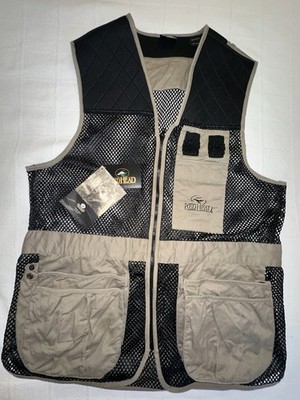 RedHead Hunting Vest Mens Large/XL Black Beige Mesh Outdoor Shooting V Neck NWT