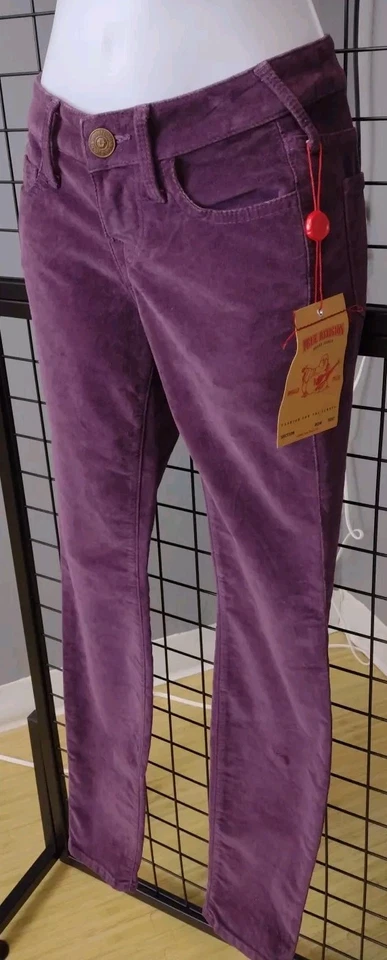 Pantalones True Religion World Tour Halle para mujer 23 pantalones irregulares de terciopelo suave Foto 4 de 4